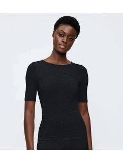 Dámske tričko Beauty Layers SSL Top Wool - BLACK - black 0004 - TRIUMPH