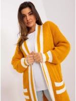 Cardigan BA SW 0291 1.56P tmavo žltá