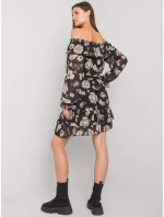 Šaty DHJ SK 15015.56P čierna a béžová