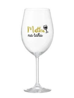 MATKA NA TAHU - čirá sklenice na víno 350 ml