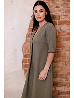 Dámske šaty B280 olivovo zelené - BeWear