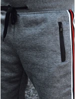 Pánske antracitové tepláky FashionStreet UX4425