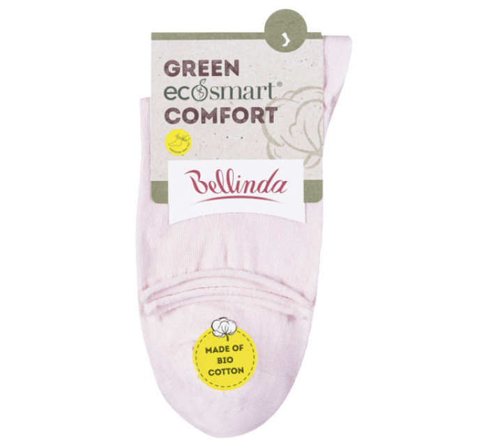Dámske ponožky z bio bavlny s netlačícím lemom GREEN EcoSMART COMFORT SOCKS - Bellinda - ružová