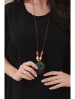 Oversized halenka s přívěskem černý