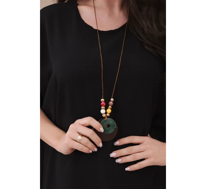 Oversized halenka s přívěskem černý