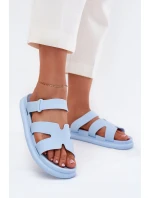 Gumowe Klapki Damskie Z Paskiem Niebieskie Tavirae Gumowe Klapki Damskie Z Paskiem Niebieskie Tavirae