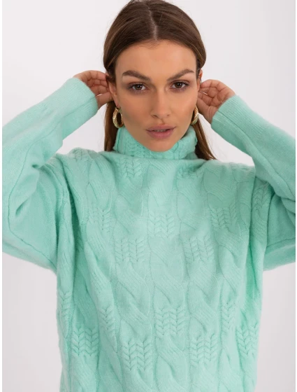 Jumper AT SW 23401.97P tmavá mentolová