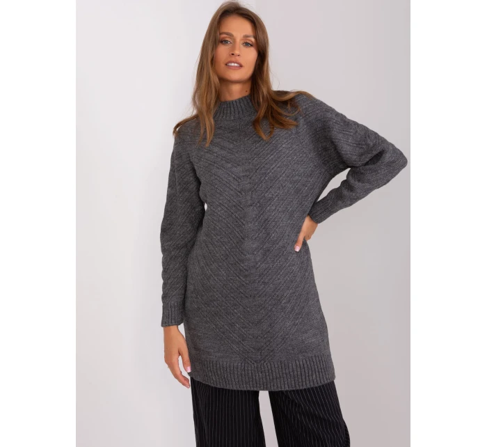 Sweter BA SW model 18987497 ciemny szary - FPrice