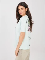 T shirt D12022AH02645AA mietowy