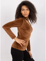 Blúzka DHJ BZ 6561.09P hnedá