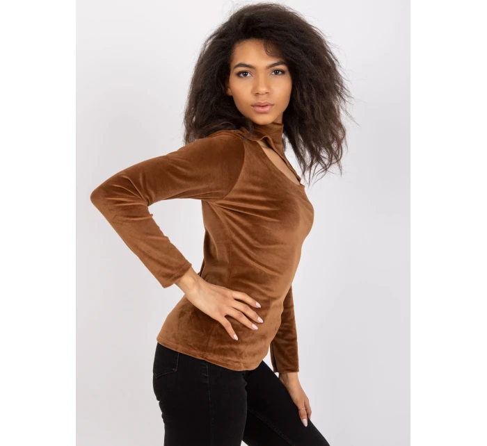 Blúzka DHJ BZ 6561.09P hnedá