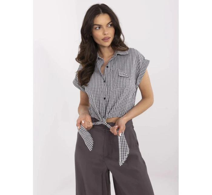 Košeľa NM BZ KA 01147.62P čierna biela