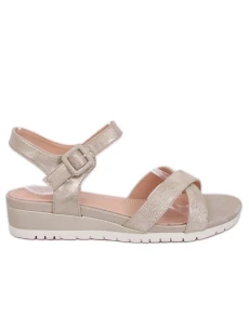 Dámske sandále na klinovom podpätku NS115P - Seastar