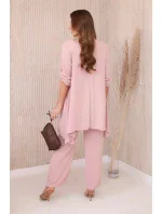 Dámsky komplet blúzka + nohavice s príveskom 27941 Powder pink - Kesi Dámsky komplet blúzka + nohavice s príveskom 27941 Powder pink - Kesi