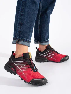 Pohodlná treková obuv pre ženy červená