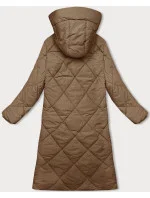 Dlhá zimná bunda s kapucňou J.Style tmavo béžová (5M3173-84)
