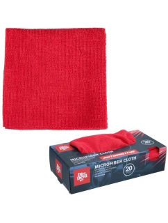 Bezšvová čistiaca handrička z mikrovlákna 30x30cm 20ks DIRT DEVIL RED