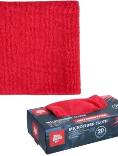 Bezšvová čistiaca handrička z mikrovlákna 30x30cm 20ks DIRT DEVIL RED