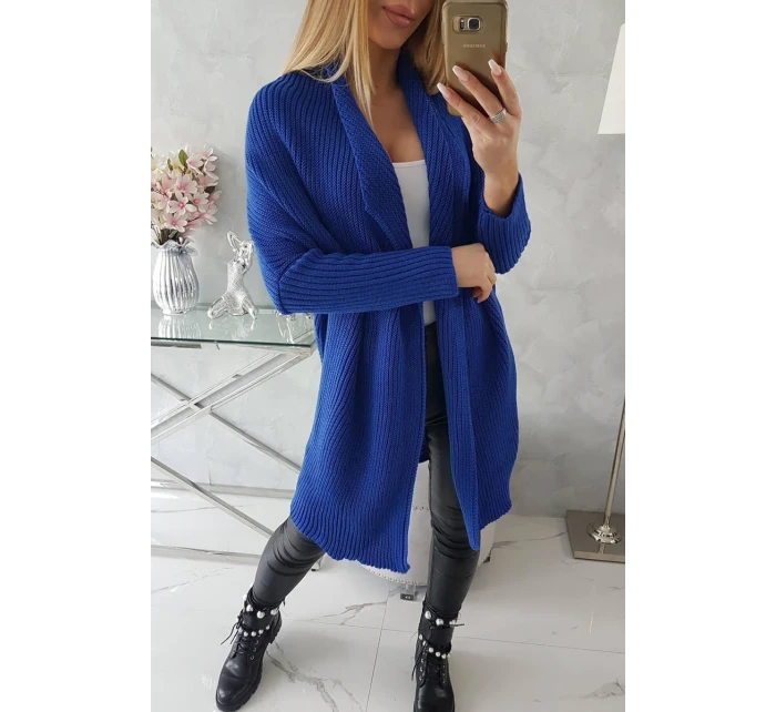 Sveter s netopierími rukávmi nevädzovo modrý