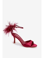 Sandály Na Podpatku S Bordové model 21757820 - Boto