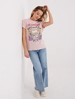 Tričko D12048M02556K svetlo ružová