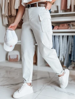 Dámské kalhoty světle šedé Dstreet model 21986181 - FashionStreet