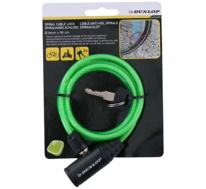 Zámok na bicykel Dunlop 0,6x90 cm 1049663 Zámok na bicykel Dunlop 0,6x90 cm 1049663