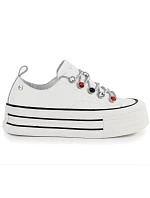 Dámské kožené tenisky na white model 22081668 - Hikvision