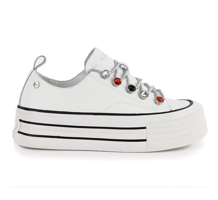 Dámské kožené tenisky na white model 22081668 - Hikvision