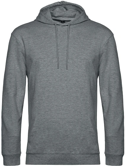 B&C #Hoodie Pánska mikina s kapucňou 01.U03W heather mid grey