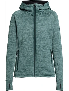 Hoodie Zip Women Dámská mikina s kapucí green model 22470634 - Tenson