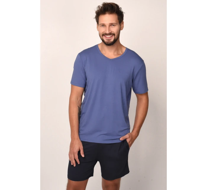 Talianska móda Dallas c.r. c.r. farba:modrá/sivá