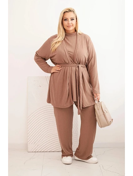 Dámský komplet Plus Size model 21399808 fango - K-Fashion Dámský komplet Plus Size model 21399808 fango - K-Fashion
