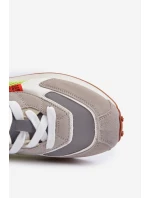 Buty Sportowe Sneakersy Męskie Memory Foam System Big Star NN174344 Szare