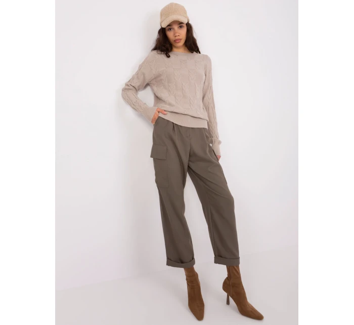 Sweter AT SW model 19040861 beżowy - FPrice Sweter AT SW model 19040861 beżowy - FPrice