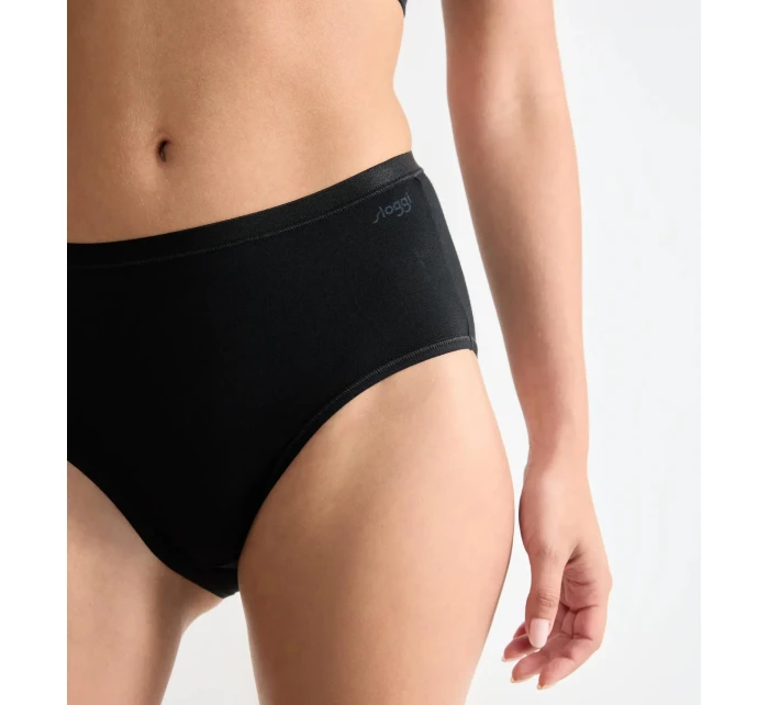 sloggi GO Daily Cotton Midi 3P - BLACK - SLOGGI BLACK - SLOGGI sloggi GO Daily Cotton Midi 3P - BLACK - SLOGGI BLACK - SLOGGI