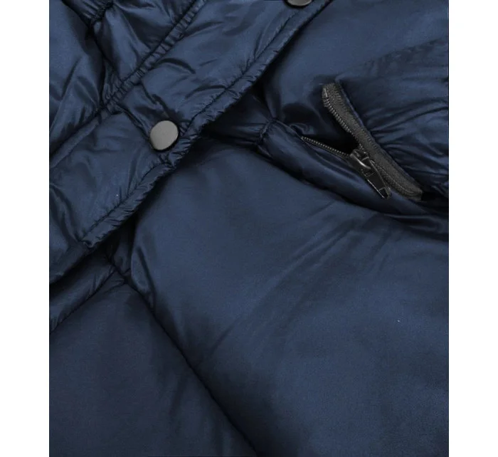 DAMSKA KURTKA PIKOWANA Z KAPTUREM GRANATOWA model 21242351 - Libland