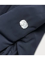 Dámska nepremokavá bunda s vysokým stojačikom tmavomodrá (m-953) Dámska nepremokavá bunda s vysokým stojačikom tmavomodrá (m-953)