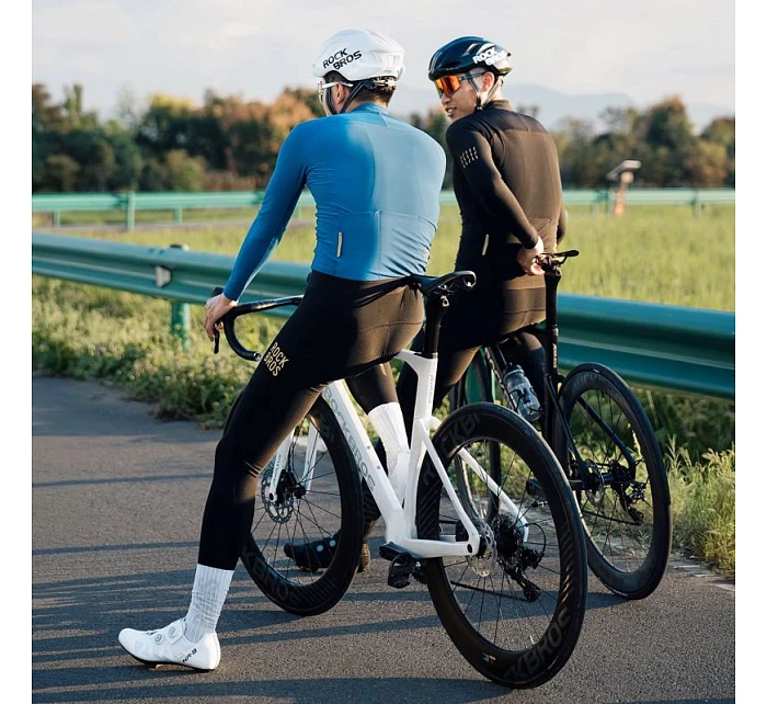 model 22114179 dlouhé fleecové cyklistické kalhoty se šlemi Velikost S černé - Rockbros