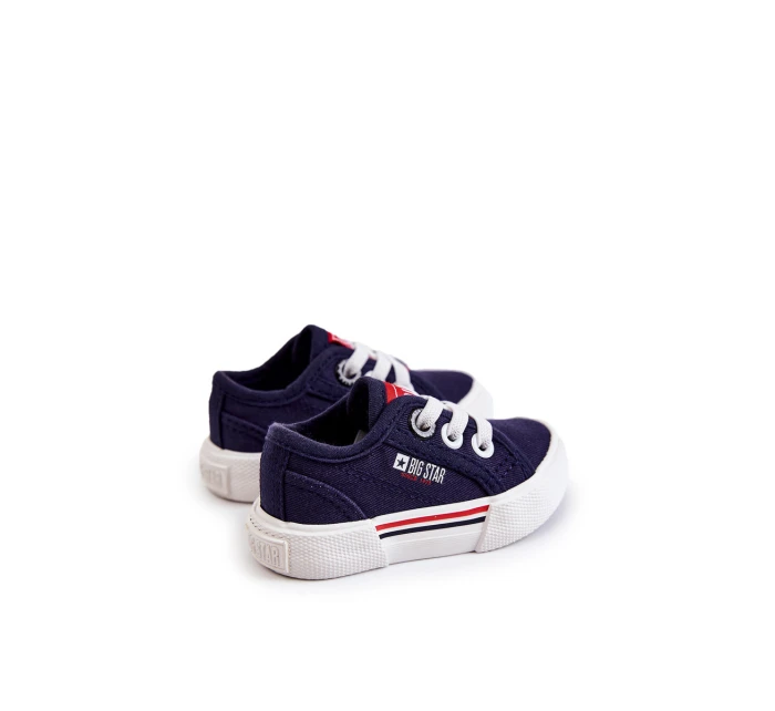 Dziecięce Niskie Trampki Big Star JJ374163 Granatowe