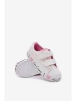 Trampki Dziewczęce Na Rzepy Lee Cooper LCW-25-02-3264K Białe Trampki Dziewczęce Na Rzepy Lee Cooper LCW-25-02-3264K Białe