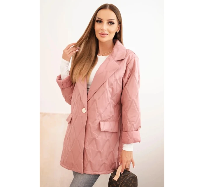 Dámska bunda nadmernej veľkosti 5663 Quilted - Kesi Dámska bunda nadmernej veľkosti 5663 Quilted - Kesi