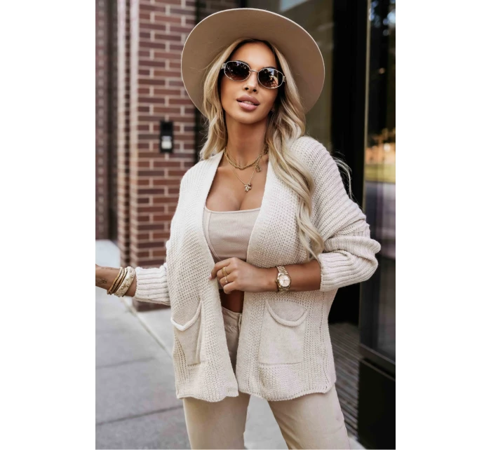 Sveter so zapínaním model 218116 Numoco