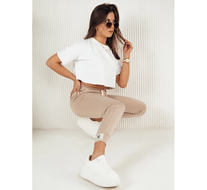 Dámské tepláky béžové Dstreet model 21972381 - FashionStreet