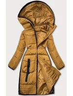 Žltá dámska zimná bunda (h-1071-80)