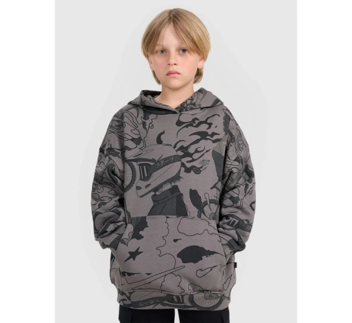 Chlapecká mikina s kapucí model 21727191 - 4F Chlapecká mikina s kapucí model 21727191 - 4F