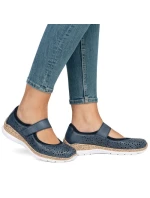 damskie na  niebieskie model 22026046 - Rieker