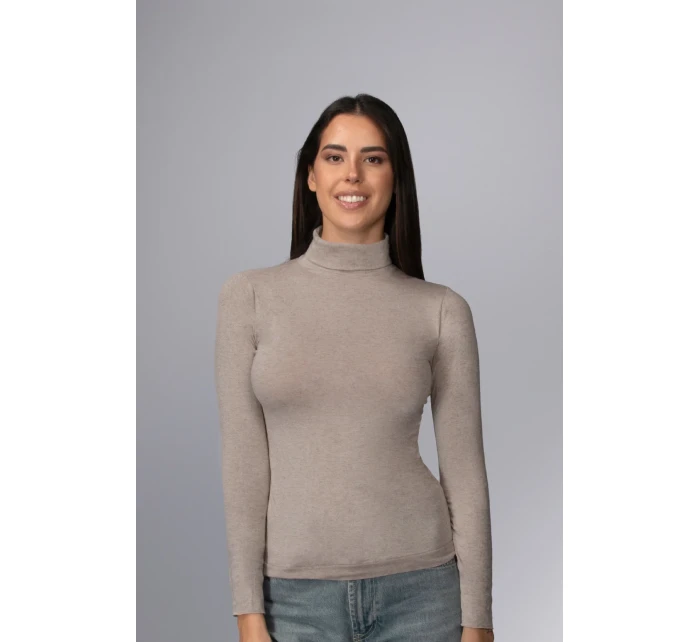 Dámsky sveter s rolákom a kašmírovou zmesou Intimidea Farba: