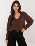 Blúzka MI BZ M721.38 tmavohnedá