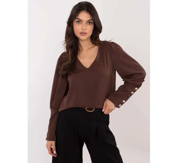 Blúzka MI BZ M721.38 tmavohnedá